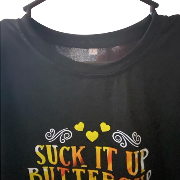 NWOT Black Sunflower Graphic Tee - Picture 4 of 8